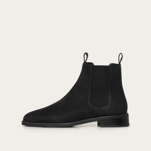 Negew Chelsea Boots, waxed black OUTLET